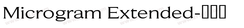 Microgram Extended字体转换